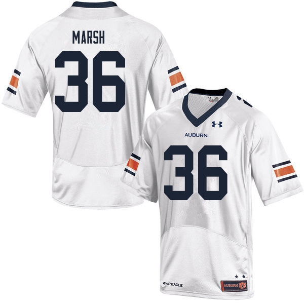 Men #36 Josh Marsh Auburn Tigers College Football Jerseys Sale-White